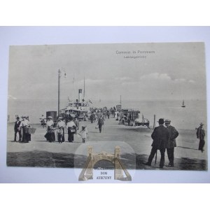 Kamień Pomorski, Cammin, passenger pier, ca. 1913