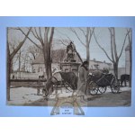 Wieluń, church, statue of St. John ca. 1925