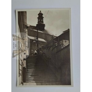 Przemyśl, stairs to the Cathedral, published by Książnica Atlas 1938