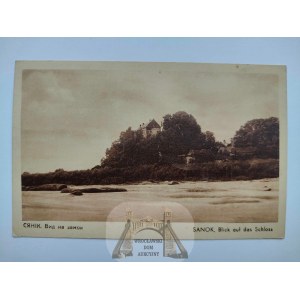 Sanok, view of the castle 1940