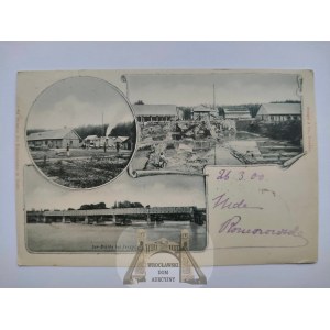 Zarzecze near Nisko, brickyard, factory, bridge 1900