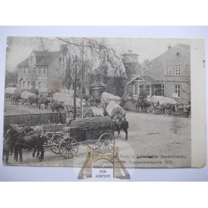 Lithuania, Bajory, Bajohren, Bajorai, street, water tower, 1915
