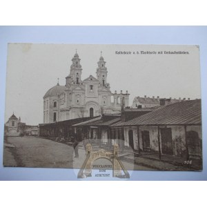 Bielorusko, Pinsk, kostol, budovy, 1916