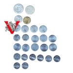 Czechoslovakia Czech Republic, lot of 26 coins in mint condition