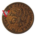 Czechoslovakia First Republic, 10 Halier 1923, Halers, UNC, Minted