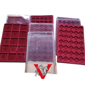 Seven pallets for coins and medals
