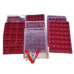 Seven pallets for coins and medals
