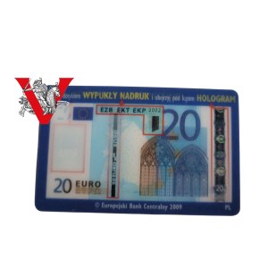 20 Euro Model - Security card issued by the Central Bank