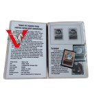 Finland first two stamps with hologram 1990 in folder , 2.5 and 1.9 Marks