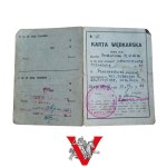 Greater Poland Uprising- fishing card with a Polish Army sandbag 1949, Biala Podlaska