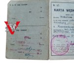 Greater Poland Uprising- fishing card with a Polish Army sandbag 1949, Biala Podlaska