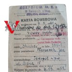 Greater Poland Uprising- Terespol-, Bicycle card "Stricker" 1958.