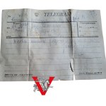 Greater Poland Uprising- Telgeram Terespol -Kozmin, layta 50