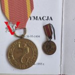 Medal For Warsaw with minitur 1995- Warsaw Uprising Czata 49