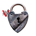 A 19th century miniature padlock, a curiosity.