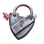 A 19th century miniature padlock, a curiosity.