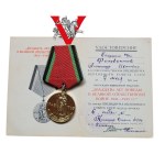 20 Years of Victory in the War 1941-1945- medal with card 1965