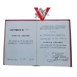 Silver badge of merit in Geodesy and Cartography - card 1981