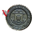 Pentagon Secretary of War, - Coin medal presented to Polish Officer from NATO Headquarters