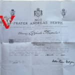 Unique - Diploma of the awarding of the Order of Malta , Pole Elizabeth Kaputa , signature of the Grand Master (1988)