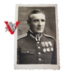 KOP Osowiec, NCO with decorations, with dedication to Blicharski, 1937