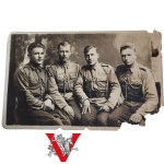 Second Republic, Gendarmerie, four gendarmes in photographic studio