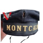 Navy of the Second Republic of Poland - Cap of the French Cruiser "MONT CALM" with the Seal of the Submarine Squadron of the MW of the Republic of Poland - Unique.