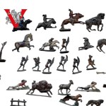 19th Century Lead Soldiers IDNIAN Bison Rare.