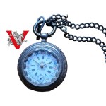 19th century pocket watch with devise and key, enameled [BEAUTIFUL].