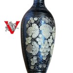 Beautiful black brass amphora canva