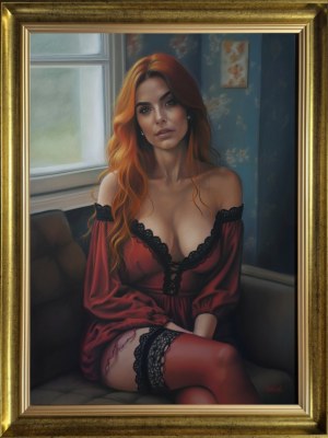 Katarzyna Rekiel, Portret rudowłosej dziewczyny, 2025