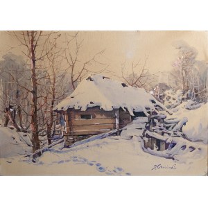 Stanislaw Gibinski (1882 - 1971), CHATA W ŚNIEGU