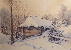 Stanisław Gibiński (1882 - 1971), CHATA W ŚNIEGU