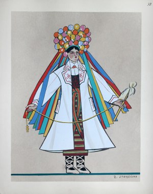 Zofia Stryjeńska (1891-1976), PANNA M£ODA Z WO£YNIA,1939