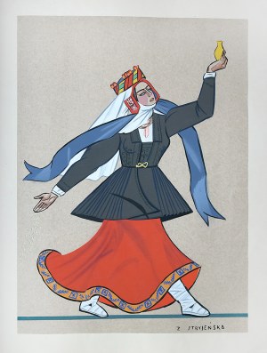 Zofia Stryjeńska (1891 - 1976), STRÓJ Z WILEŃSZZYZNY, 1939