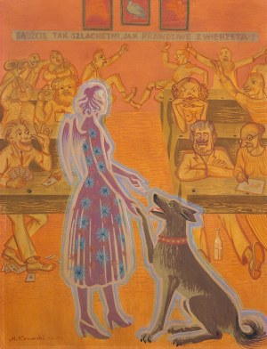 Marian (Marzyn) Konarski (1909 - 1998), DOZWIERZĘCENIE LUDZI, 1955