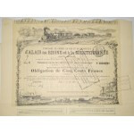 1882. ALAIS-RODAN-MEDITERRANEAN RAILROAD. Compagnie de Chemins de fer et de navigation d