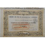 1853. GRAISSESSAC-BEZIERS RAILROAD. Chemin de Fer de Graissessac a Beziers.