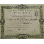 1890. RAILROADS OF THE DEPARTMENT OF HERAULT. Compagnie Anonyme des Chemins de Fer d