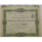 1890. RAILROADS OF THE DEPARTMENT OF HERAULT. Compagnie Anonyme des Chemins de Fer d