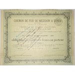 1872. MEZIDON-DIVES RAILROAD IN THE DEPARTMENT OF CALVADOS. Chemin de Fer de Mezidon a Dives.