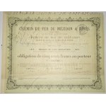1875. MEZIDON-DIVES RAILROAD IN THE DEPARTMENT OF CALVADOS. Chemin de Fer de Mezidon a Dives.