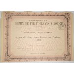 1870. ORLEANS-ROUEN RAILROAD. Chemin de Fer de Orleans a Rouen.