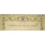 1869. RAILROADS OF THE DEPARTMENT OF ORNE. Chemins de Fer de l