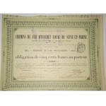 1872. RAILROADS OF THE DEPARTMENT OF SEINE-ET-MARNE. Chemins de Fer de Seine-et-Marne.