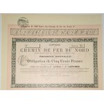 1901. RAILROADS OF THE NORTH OF FRANCE. Chemins de Fer du Nord.