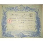 1889. RAILROADS OF THE SOUTH OF FRANCE. Chemins de Fer de Sud de la France.