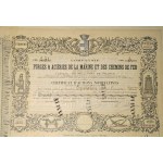 1902. COMPANY OF IRONWORKS FOR THE RAILROADS AND MARITIME INDUSTRY. Compagnie des Forges et Acieres de la Marine et des Chemins de Fer.