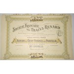 1907. FRENCH SOCIETY OF RENARD TRAINS. Societe Francaise des Trains Renard.