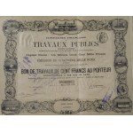 1879. THE FRENCH COMPANY OF PUBLIC WORKS ON RAILROADS AND SHIPPING. Compagnie Francaise de Travaux Publics.